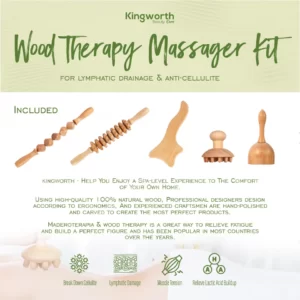 Professional Massager Kit Body Cupping Wood Therapy Massage Tools Set
